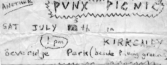 punx picnic flyer